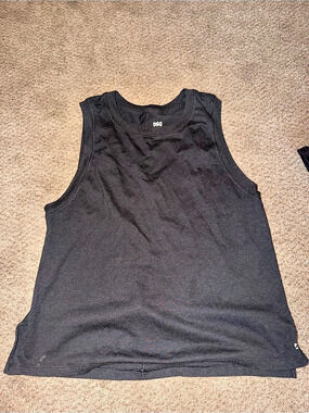 DSG Men's Polyester Tank Top in Black Size Medium Like New